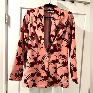 Pink floral Just Fab blazer